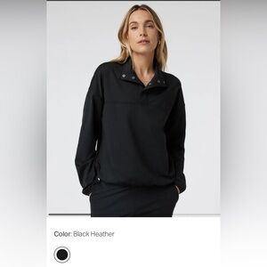 Vuori Granite Snap Movk Sweatshirt Sz XS